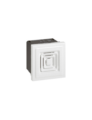 Ronfleur 70dB à 1m Mosaic 2 modules tension 8V~ à 50Hz ou 60Hz et 370mA de consommation blanc LEGRAND 076640