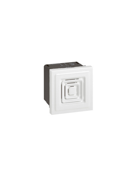 Ronfleur 70dB à 1m Mosaic 2 modules tension 230V~ à 50Hz ou 60Hz et 25mA de consommation blanc LEGRAND 076641