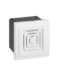 Sonnerie à timbre électronique 80dB à 1m Mosaic 2 modules tension 12V, 24V ou 48V continu blanc LEGRAND 076642 2