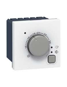 Thermostat d'ambiance électronique Mosaic 2 modules avec alimentation 230V blanc LEGRAND 076720 2