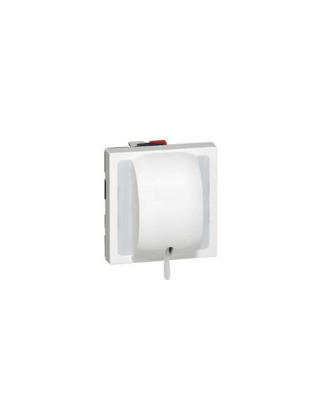 Interrupteur ou va-et-vient à tirage 10AX 250V~ Mosaic 2 modules blanc LEGRAND 077014