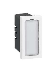 Voyant antimicrobien simple 230V 1W Mosaic 1 module avec 4 étiquettes de couleur LEGRAND 078501