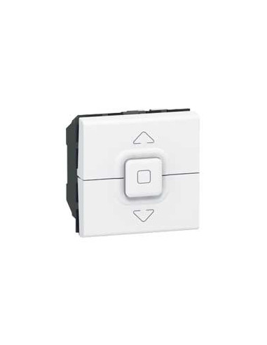 Interrupteur de volets roulants 500W maximum Mosaic 2 modules blanc antimicrobien LEGRAND 078705
