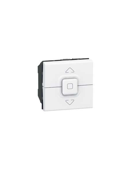 Interrupteur de volets roulants 500W maximum Mosaic 2 modules blanc antimicrobien LEGRAND 078705