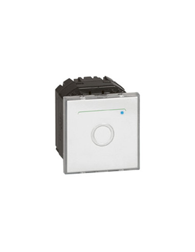 Interrupteur avec neutre à commande tactile Mosaic 2 modules blanc antimicrobien LEGRAND 078709