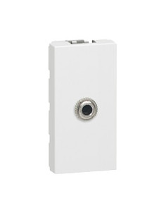 Prise Jack femelle 3,5mm à souder Mosaic 1 module blanc LEGRAND 078773 2