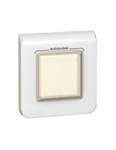 Plaque Mosaic 2 modules avec membrane étanche IP44 blanc antimicrobien LEGRAND 078880 2