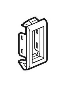 Support de plaque étroit pour paroi mince Batibox 1 module blanc LEGRAND 080290 2