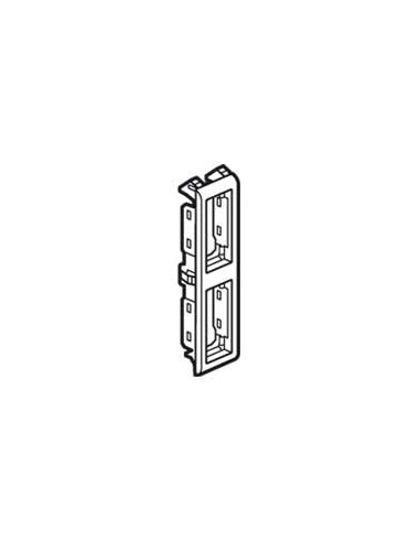 Support de plaque étroit pour paroi mince Batibox 2x1 module vertical blanc LEGRAND 080292