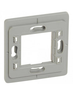 SUPPORT POUR ÉMETTEUR CÉLIANE RADIO / ZIGBEE NEUTRE GIVRÉS GLACÉS ANODISÉS LEGRAND 080270