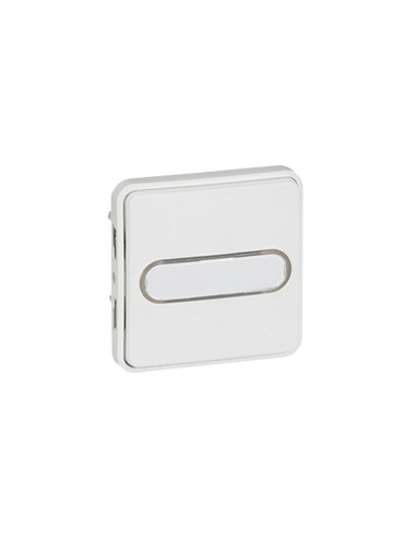 Poussoir NO lum avec porte-étiquette Plexo compo IP55 10A Blanc Artic antimicrobien LEGRAND 070733