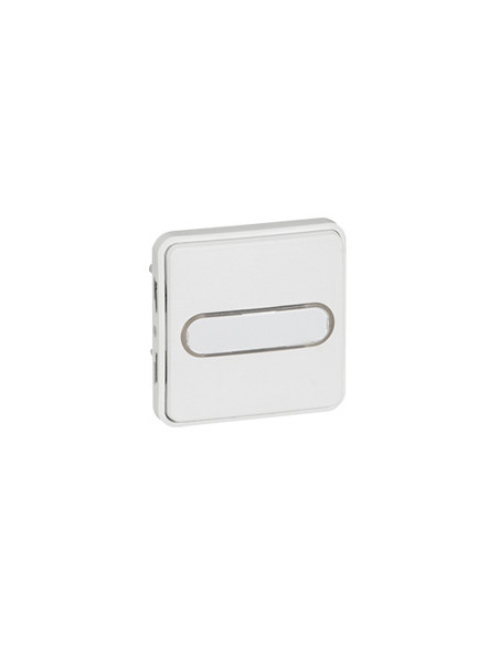 Poussoir NO lum avec porte-étiquette Plexo compo IP55 10A Blanc Artic antimicrobien LEGRAND 070733