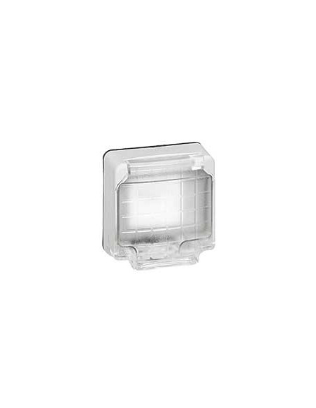 Adaptateur étanche Plexo IP66 composable pour mécanismes 2 modules Mosaic gris LEGRAND 090490
