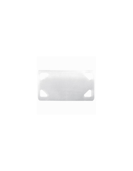 100 Plaques d'identifications blanches Colring 38,5x19mm pour colliers largeur 4,6mm maxi LEGRAND 032085
