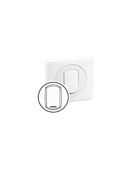 Enjoliveur avec porte étiquette Céliane IP44 pour référence 067001 ou 067031 Blanc LEGRAND 067805