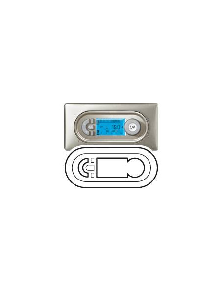 Enjoliveur gestionnaire d'ambiance thermostat programmateur blanc Céliane LEGRAND 068242