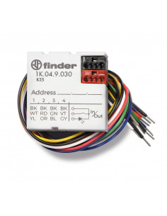 INTERFACE KNX UNIVERSELLE 4 ENTREES ET 2 SORTIES POUR INSTALLATION ENCASTREE FINDER 422626