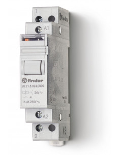 TELERUPTEUR MODULAIRE 12VDC 1NO 16A FINDER 236889