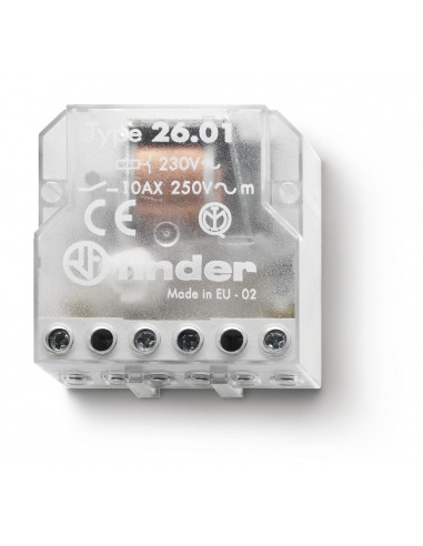 TELERUPTEUR BOITE 24VAC 1NO 10A FINDER 237992