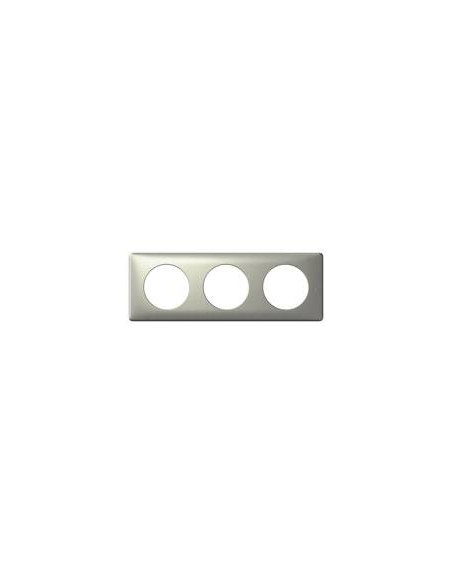 PLAQUE 3 POSTES TITANE CELAINE LEGRAND 068903
