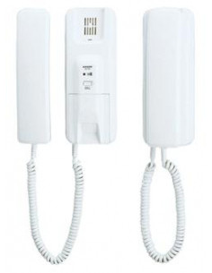 Kit interphone blanc type téléphone AT406 2