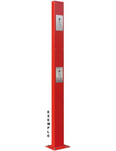 Borne pl/vl acier 4mm haut.... 2