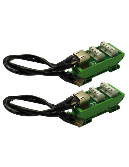 Connecteur RJ sur bornier pour raccord.câbles type LY/SYT AIPHONE CFTPJM 130312