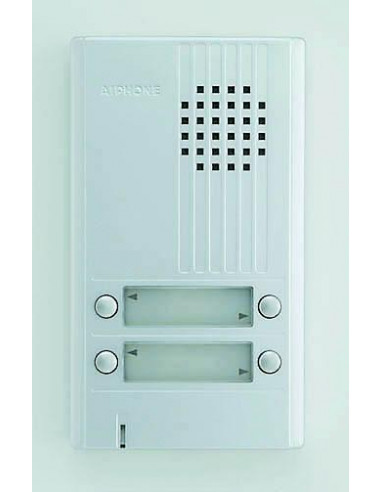 Platine saillie 4BP avec façade aluminium.Epaisseur 22mm. AIPHONE DA4DS 110542