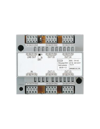 Distributeur video de colonne pour 4 moniteurs gamme GT AIPHONE GT4Z 200022