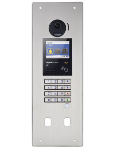 Platine audio/vidéo encastrée inox défilement noms NFC BOUCLE MAGNETIQUE AIPHONE 200281 2