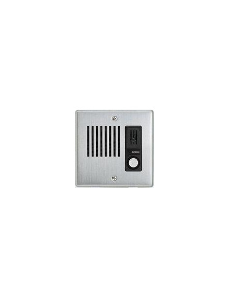 Poste secondaire etanche encastrable inoxydable avec 1 bouton d'appel AIPHONE LEDA 110021