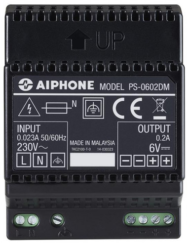Alimentation modulaire 230vac/6vcc 0 2A AIPHONE 110916