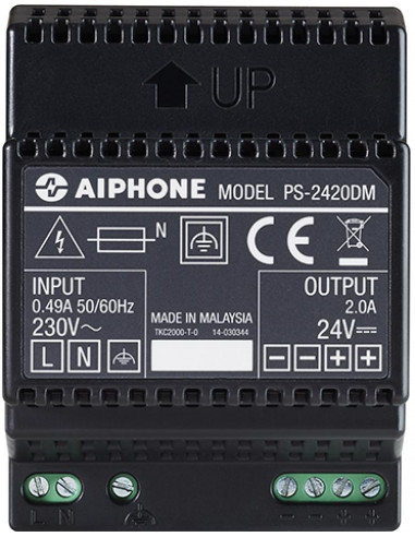 Alimentation modulaire 230vac/24vcc 2A AIPHONE 110913