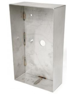Cadre saillie inox avec visiere pour platines KDA2 et KDA4 AIPHONE SKDA 110582