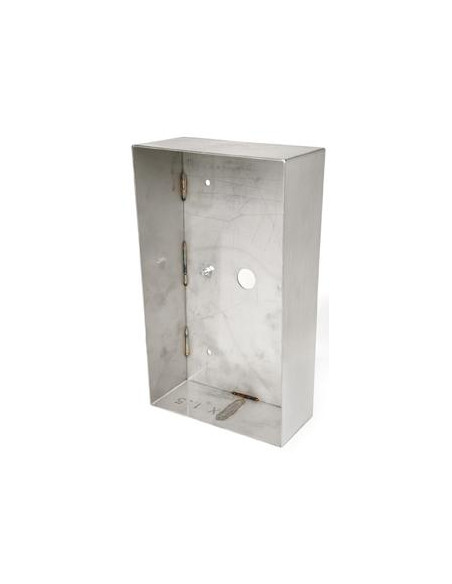 Cadre saillie inox avec visiere pour platines KDA2 et KDA4 AIPHONE SKDA 110582