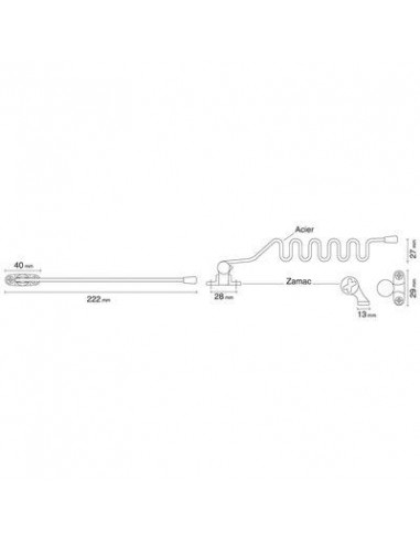 ENTREBAILLEUR CHROME 2BAT. E-1 SOCONA 32883200010760