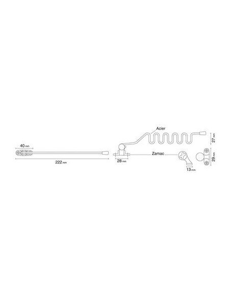 ENTREBAILLEUR CHROME 2BAT. E-1 SOCONA 32883200010760