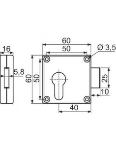 SERR CYL EURO 60X60M AX38MM DEVISMES 11417 2