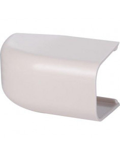 Embout plastique rigide 25mm blanc crème RAL 9001 CBM CLI04228