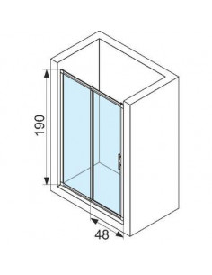 LUNES 2P EXT.114-120 CM VTT BC NOVELLINI LUN2P114-1A 2