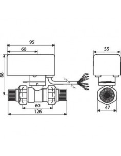 VANNES DIRECT A SPHERE 2 VOIES THERMADOR VDC2V26M 2