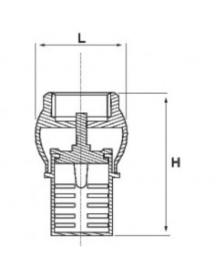 CLAPET CREPINE LAITON 40X49 1400112 2