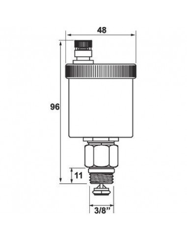 Purgeur d'air automatique laiton 12X17 THERMADOR PR2