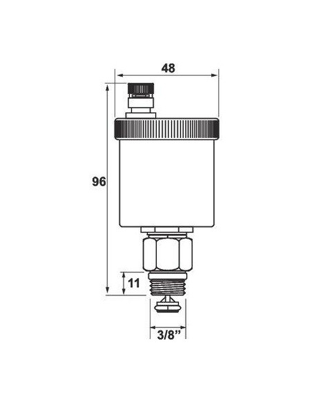 Purgeur d'air automatique laiton 12X17 THERMADOR PR2
