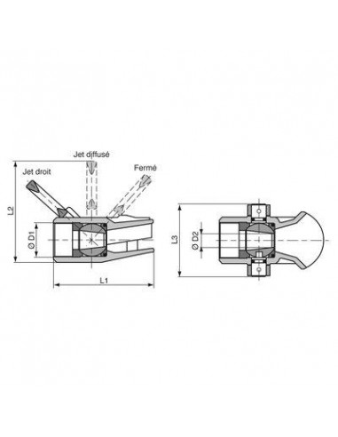 ROBINET JET-DIFFUSEUR HUGJET DN20 3048.101