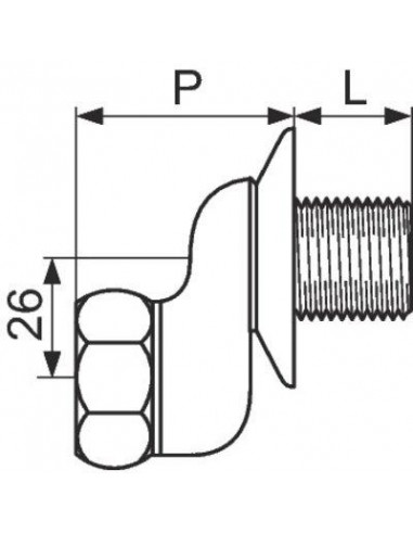 RACCORD EXC 26MM F15X21-M15X21 ECM25FM1-CR