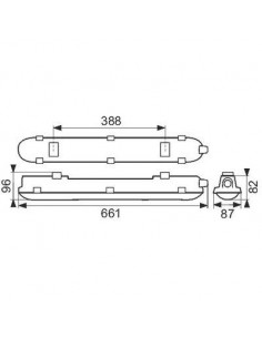 LED CORELINE REGL ETANCHE 19W PHILIPS 840459 2