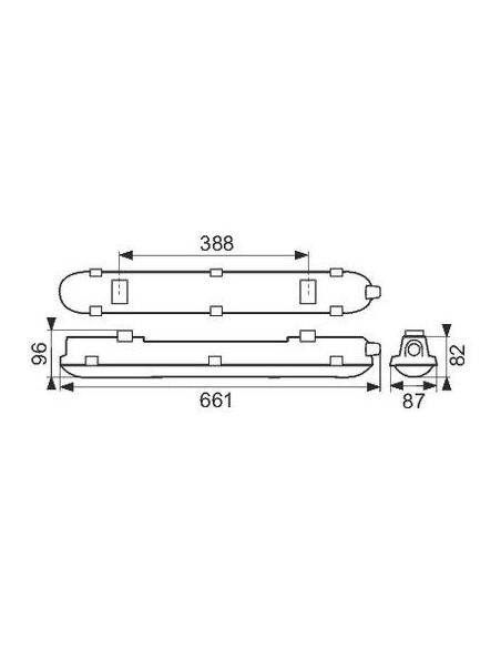 LED CORELINE REGL ETANCHE 19W PHILIPS 840459