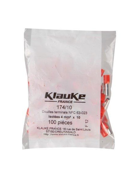 EMBOUTS ORANGES 4X10 /100 KLAUKE 174/10