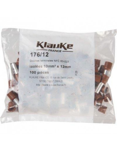 EMBOUTS BRUNS 10X12 /100 KLAUKE 176/12